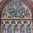 R is for Rose Window in the Rain